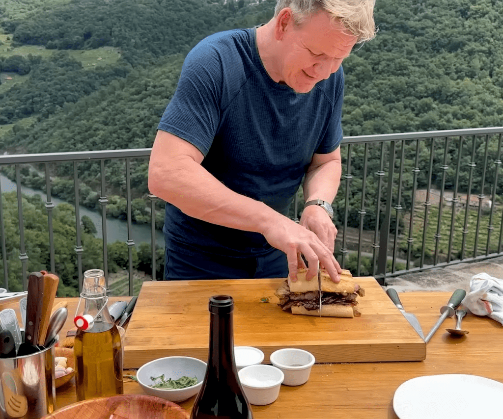 Gordon Ramsay Making a Steak Sandwich