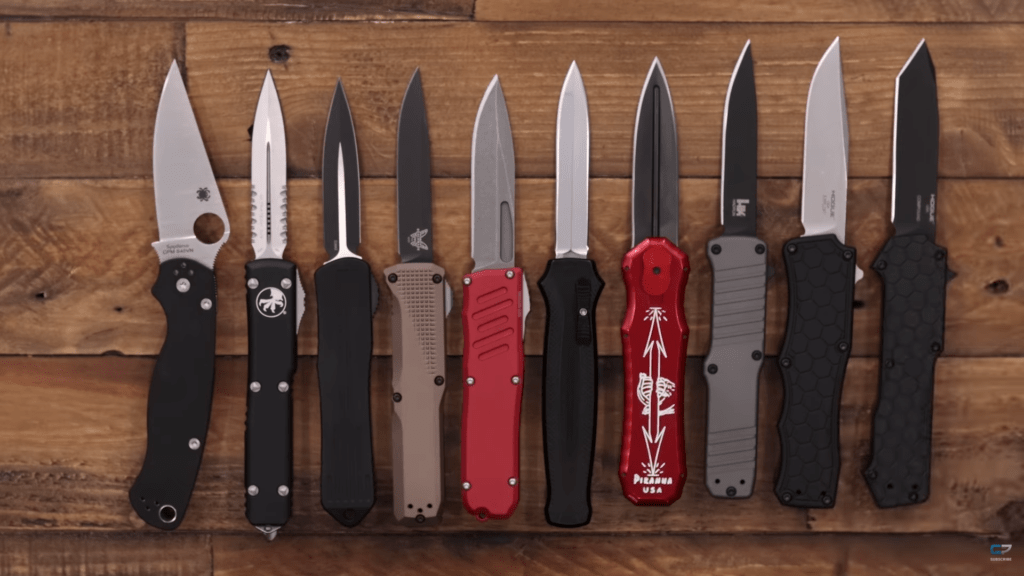 Different types of OTF knives