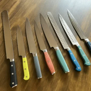 collection of carving knives